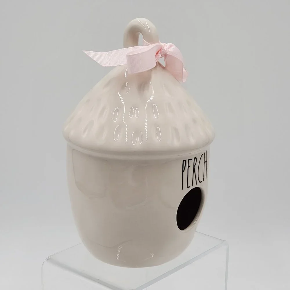 Rae Dunn Acorn Shaped PERCH Birdhouse - NWOT - Picture 2 of 14